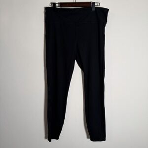 VUORI Womens Stride Leggings Black Size XL Yoga Gym Running Quick Dry VW429